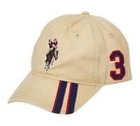 U.S. Polo Assn. Concept One Berretto da Baseball Regolabile con Strisce diagonali, Cachi, Taglia Unica