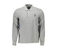 U.S. POLO ASSN. Gray Cotton Men Polo Shirt - XXL