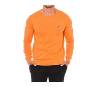 U.S. Polo Assn., ,Knitwear ,Uomo ,Arancione ,L Maglia a Manica Lunga Collo Rotondo