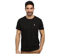 U.S. Polo Assn. Men's Crew Neck Small Pony T-Shirt, Black, M