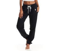 U.S. Polo Assn. Pantaloni della tuta da donna con tasche, pantaloni da jogging da donna in spugna francese o felpe con gamba con risvolto, Nero - Con Tasche, M