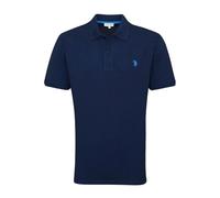 U.S. Polo Assn. - Polo Manica Corta Logo T-Shirt in Cotone - - Tops - Uomo - Blu - 3XL