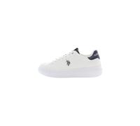 Scarpe U.S. Polo Sneaker Cody001C in Ecopelle White/Dark Blue Uomo U25UP03 43
