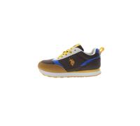 U.S. POLO ASSN. Sneaker 'NOBIK013K/5NH4' blu / marrone / marrone scuro / giallo Bambini U.S. POLO ASSN. 38 blu / marrone / marrone scuro / giallo