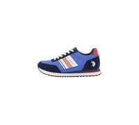 U.S. Polo Assn. - Sneakers XIRIO009M/5MU2 in Tessuto, Blu-Blu Scuro-Rosso (45)