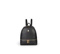 U.S.POLO ASSN. - Zaino in poliuretanica, nero (24 X 12 X 26 cm)