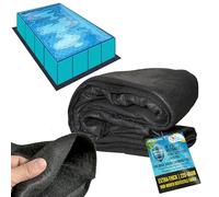 U.S. Pool Supply Ground Shield, tappetino rettangolare per piscine fuori terra, 4,6 m x 9,1 m, resistente, protegge il rivestimento della piscina, previene le forature, tessuto ecologico - prolunga la