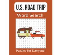 U.S. Road Trip Word Search: 55 Large Print Puzzles Featuring States, Cities, Landmarks & Highways Across America | 8.5 x 11 inches, 112 pages |