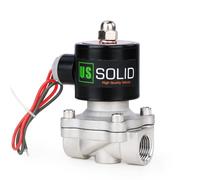 U.S. Solid 1/2" in acciaio inox elettrovalvola elettrica 24V AC Normalmente chiuso Aria Acqua Carburante VITON G Thread