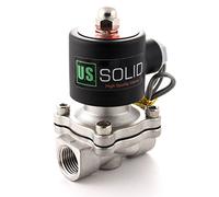 U.S. Solid 24V DC 1/2" G Elettrico elettrovalvola Acciaio inossidabile normalmente chiuso Solenoid Valve Azionata direttamente Per Acqua Aria Gas