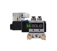 U.S. Solid 4V210-08 8 Elettrovalvole a solenoide pneumatiche 2 posizione 5 modo base collettore, CC 12V