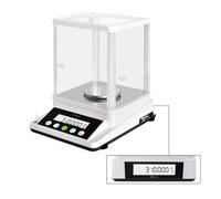 U.S. SOLID Bilancia di precisione da 0,001 g - Bilancia digitale analitica Lab - Bilancia elettronica di precisione con una precisione di 1 mg e 2 schermi LCD - 310 g/0,001 g