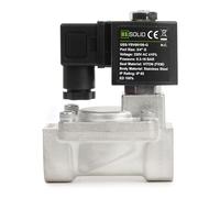 U.S. Solid Elettrovalvola a solenoide in acciaio inox 3/4" G - 220V AC, 0,3-16 bar, normalmente chiusa, guarnizione VITON, funzionamento pilotato