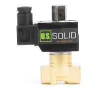 U.S. Solid Elettrovalvola elettrica in ottone, 1 cm, AC 24 V, normalmente aperta, ad azione diretta, guarnizione in viton, per aria, gas, carburante