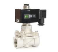 U.S. Solid Elettrovalvola in acciaio inox G 3/4" 220V AC - 10 bar, normalmente aperta, per acqua, aria, diesel, cherosene, benzina