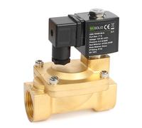 U.S. Solid Elettrovalvola in ottone 1" 12V DC, 0,3-16 bar, normalmente chiusa, guarnizione Viton, filettatura G - Pilot-azionato