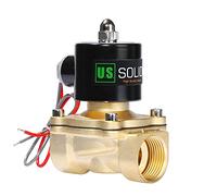 U.S. Solid Elettrovalvola in ottone 1" G - 24V AC, normalmente chiusa, azionamento diretto, per acqua, aria, olio