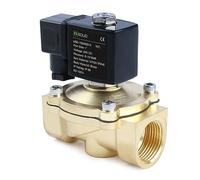 U.S. Solid Elettrovalvola in ottone G 1" 24 V DC normalmente chiusa 10 bar - Valvola acqua elettrica per acqua, aria, diesel, cherosene, benzina