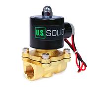 U.S. Solid Elettrovalvole - 1/2" Valvola a solenoide in lega di zinco 220V CA, guarnizione NBR, normalmente chiusa