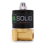 U.S. Solid Elettrovalvole - 1/4" Valvola a solenoide in lega di zinco 12V CC, guarnizione NBR, normalmente chiusa
