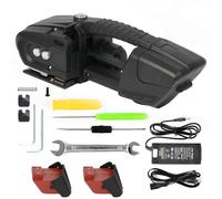 U.S. Solid Reggiatrice elettrica automatica a batteria - 2 x 4000 mAh, per nastri PP/PET 13-16 mm, per imballaggio e pallet