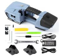 U.S. Solid Reggiatrice elettrica con 2 batterie da 4000 mAh, per nastri PP PET da 13-16 mm, reggiatrice automatica per pallet di cartone