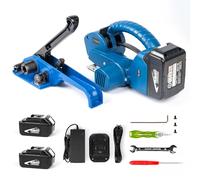 U.S. Solid Reggiatrice elettrica semiautomatica per nastri PET PP da 13-19 mm, 2 x 3000 mAh batteria per cartoni e pallet