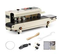 U.S. Solid Sigillante continuo per sacchetti - Macchina automatica di sigillatura orizzontale con controllo digitale della temperatura, larghezza di tenuta 13 mm per pellicole in PVC da 0,1 mm