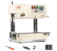 U.S. Solid Sigillatrice automatica verticale e orizzontale a banda continua, controllo digitale della temperatura per sacchetti in PVC da 0,02-0,8 mm, 220 V con codifica e contatore