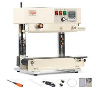 U.S. Solid Sigillatrice continua automatica verticale orizzontale - Controllo digitale della temperatura per sacchetti in PVC 0,02-0,8 mm, con codifica e contatore
