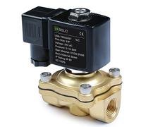U.S. Solid Solenoid Valve Elettrovalvola 24 V AC normalmente chiusa, 10 bar, valvola dell'acqua elettrica VITON (3/8", ottone)