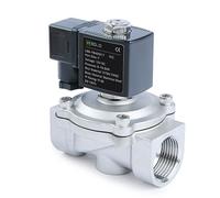 U.S. Solid Solenoid Valve Elettrovalvola in acciaio inossidabile G 1" 12 V DC normalmente chiusa 10 bar, valvola elettrica per acqua aria diesel cherosene benzina