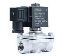 U.S. Solid Solenoid Valve Elettrovalvola in acciaio inossidabile G 1/2" 220 V AC normalmente chiusa 10 bar, valvola elettrica per acqua aria diesel cherosene benzina