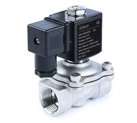 U.S. Solid Solenoid Valve Elettrovalvola in acciaio inossidabile G 3/4" 12 V DC normalmente chiusa 10 bar, valvola elettrica per acqua aria diesel cherosene benzina