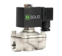 U.S. Solid Solenoid Valve Elettrovalvola in acciaio inossidabile G 3/8" 12 V DC normalmente chiusa 10 bar, valvola elettrica per acqua aria diesel cherosene benzina