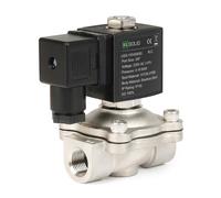 U.S. Solid Solenoid Valve Elettrovalvola in acciaio inossidabile G 3/8" 220 V AC normalmente chiusa 10 bar, valvola elettrica per acqua aria diesel cherosene benzina
