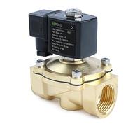 U.S. Solid Solenoid Valve Elettrovalvola in ottone G 1" 220 V AC normalmente chiusa 10 bar, valvola elettrica per acqua aria diesel cherosene benzina