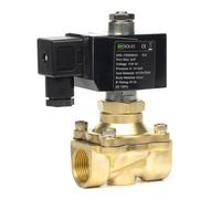 U.S. Solid Solenoid Valve Elettrovalvola in ottone G 3/4" 12 V DC normalmente aperta 10 bar, valvola elettrica per acqua aria diesel cherosene benzina