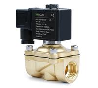 U.S. Solid Solenoid Valve Elettrovalvola in ottone G 3/4" 12 V DC normalmente chiusa 10 bar, valvola elettrica per acqua aria diesel cherosene benzina