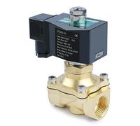 U.S. Solid Solenoid Valve Elettrovalvola in ottone G 3/4" 220 V AC normalmente aperta 10 bar, valvola elettrica per acqua aria diesel cherosene benzina