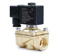 U.S. Solid Solenoid Valve Elettrovalvola in ottone G 3/4" 220 V AC normalmente chiusa 10 bar, valvola elettrica per acqua aria diesel cherosene benzina
