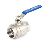 U.S. Solid Valvola a sfera da 1 1/2" DN40 - Acciaio inossidabile 304, filettatura femmina G, portata piena, 2 vie