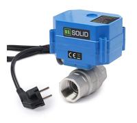 U.S. Solid Valvola a sfera motorizzata da 3/4" con spina 220VAC DN20 in acciaio inox, ritorno automatico, normalmente chiuso