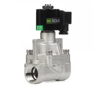 U.S. Solid Valvola a solenoide ad alta pressione da 1 pollice - 160 bar in acciaio inox 12 V DC ad alta pressione elettrovalvola elettrica resistente alle alte temperature, -60 - 180 ℃, IP65,