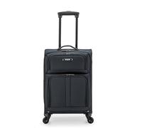 U.S. Traveler Anzio Softside Trolley Espandibile, Grigio scuro, Checked-Medium 26-Inch, Anzio Softside Trolley Espandibile