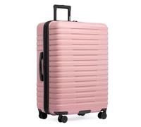 U.S. Traveler Boren Polycarbonate Hardside Rugged Travel Suitcase Luggage with 8 Spinner Wheels, Aluminum Handle, Pink, Checked-Large 30-Inch