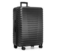 U.S. Traveler Boren Polycarbonate Hardside Rugged Travel Suitcase Luggage with 8 Spinner Wheels, Aluminum Handle, Black, Checked-Large 30-Inch