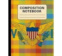 U.S. Virgin Islands Flag Composition Notebook: Bold Caribbean Flag Design | College Ruled Notebook for School, Journaling & Note Taking