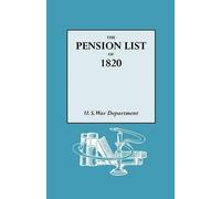 U.S. War Department Pension List of 1820 (Tascabile)