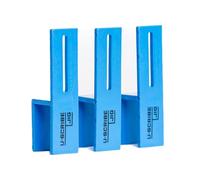 U-Scribe Jig Set di 3 maschere per lavorazione del legno e carpenteria, 19 mm, per tracciare come un professionista, segna linee perfette su riempitivi, facie, pannelli e zoccoli
